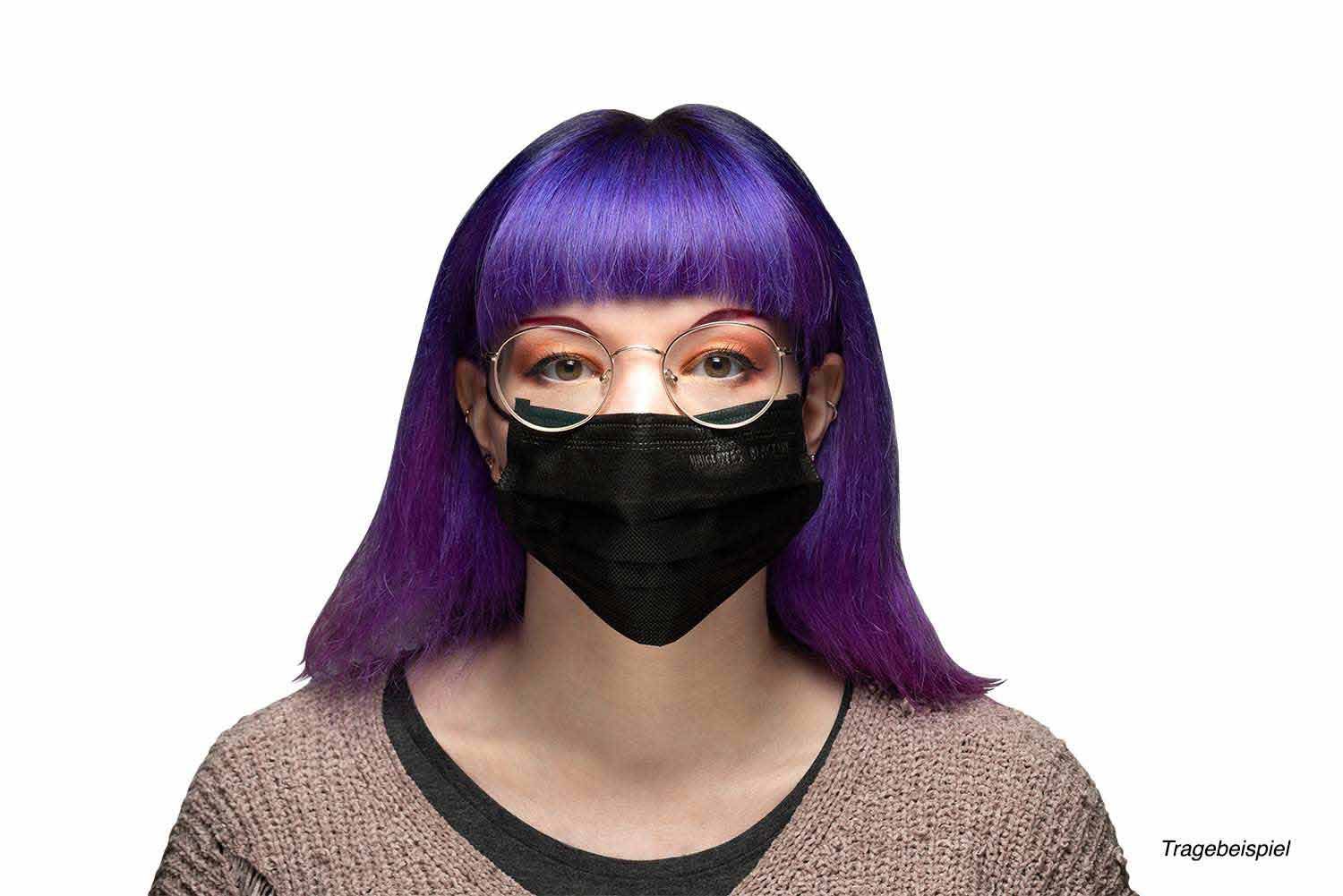 Disposable face mask - black - box of 50 ++SALE++