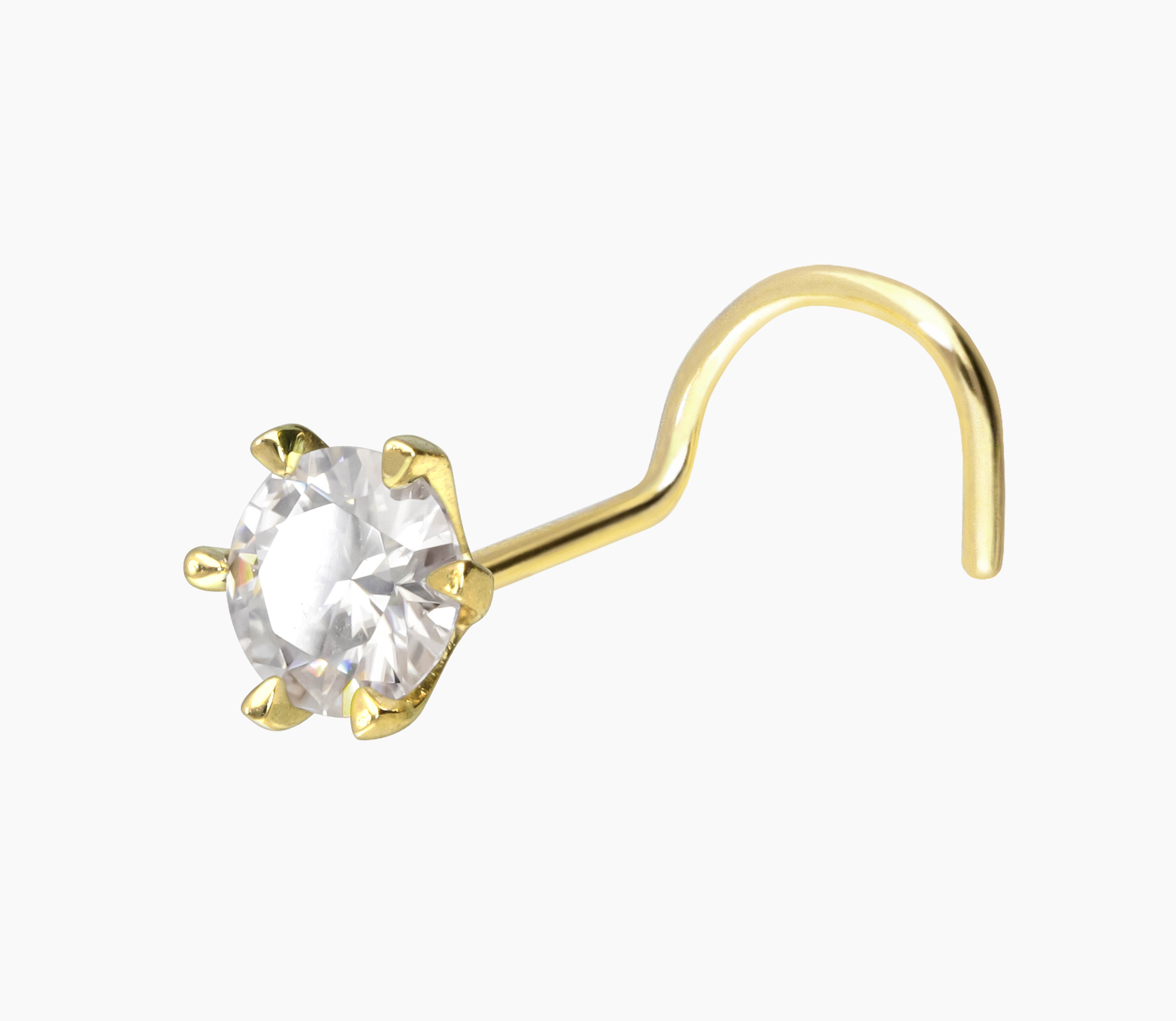 14/18 Karat Gold Nasenstecker