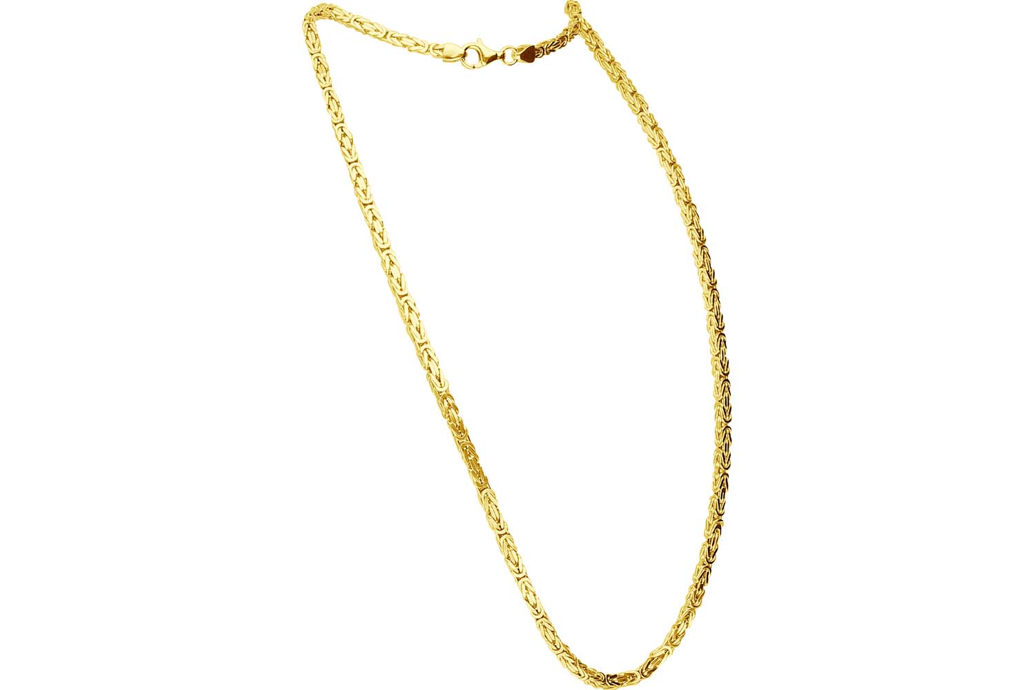 925 silver king chain rhodium-plated / gold-plated