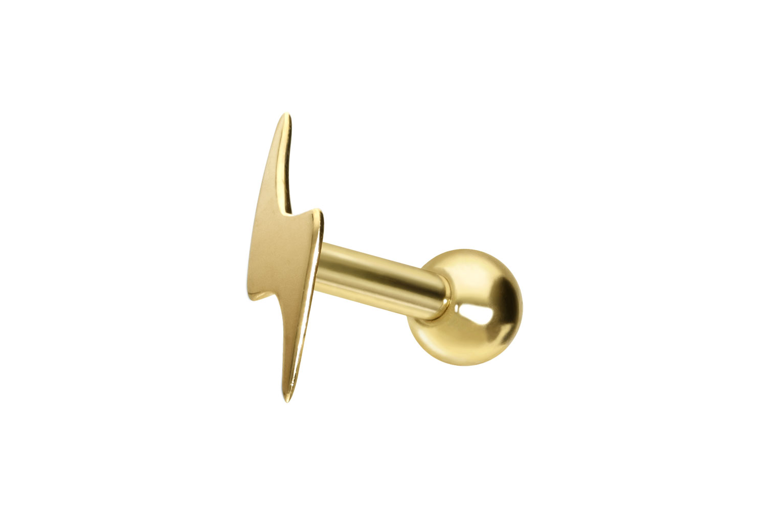 14/18 carat gold ear piercing LIGHTNING
