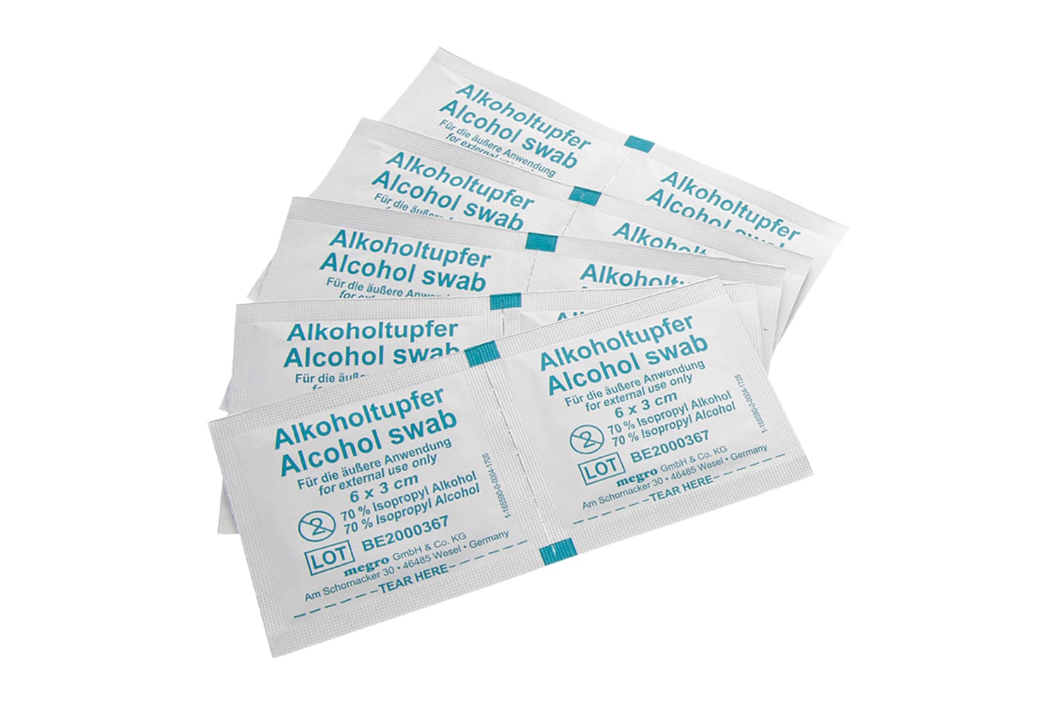 Ratiomed Alkoholtupfer 10er SET (10 x 1 Alkoholtupfer) ++SALE++