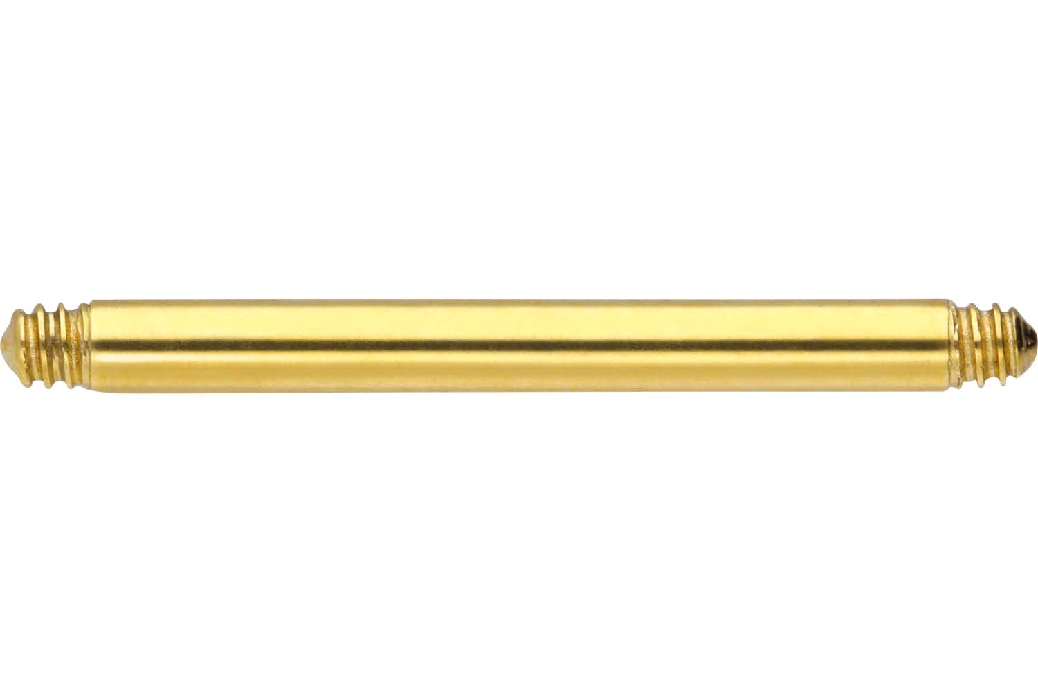 Surgical steel barbell without balls