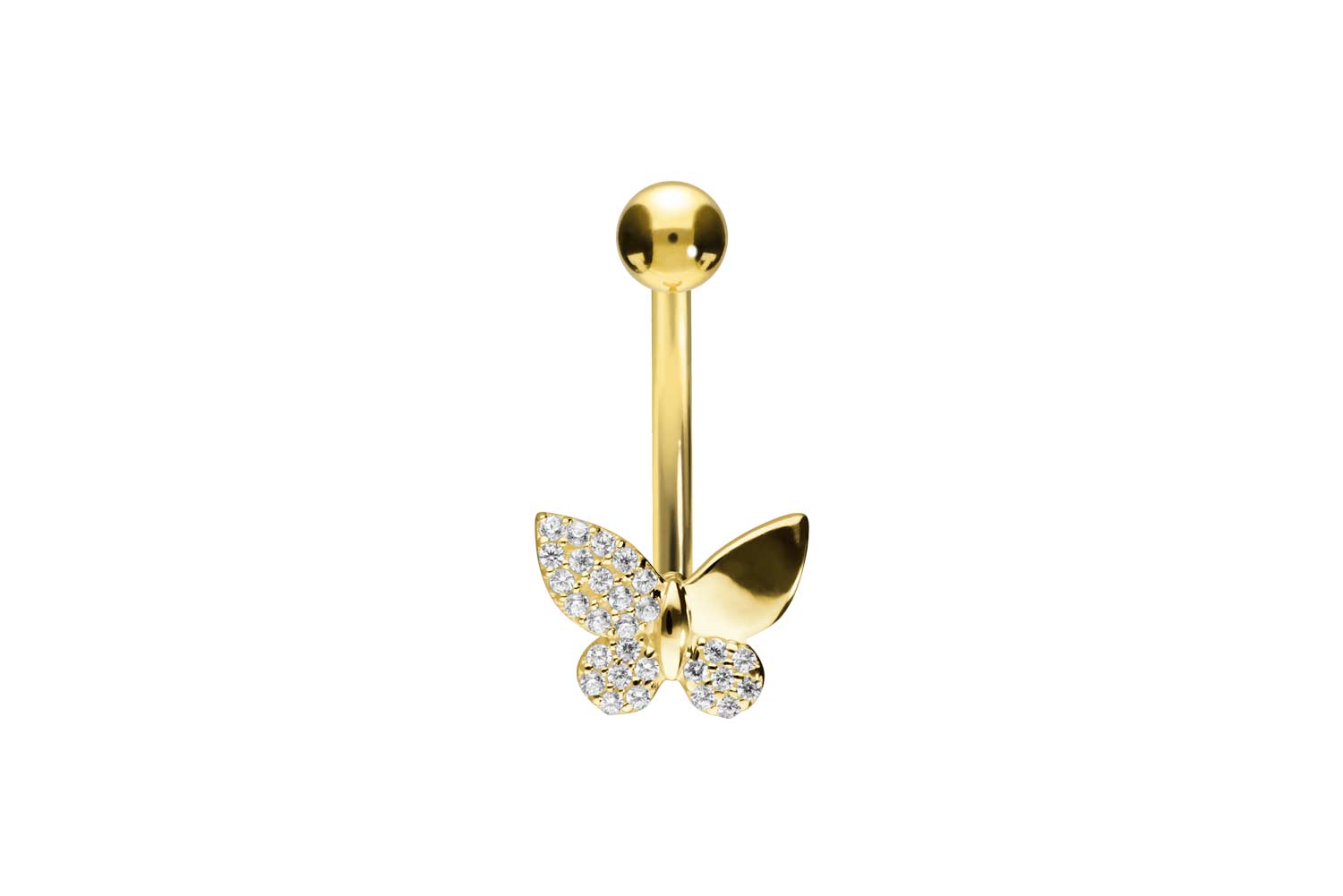 18 Karat Gold Bananabell KRISTALLSCHMETTERLING