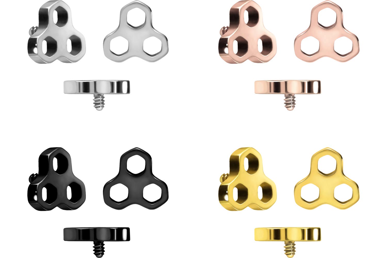 Titanium screw-in attachment with external thread HONEYCOMBS ++SALE++