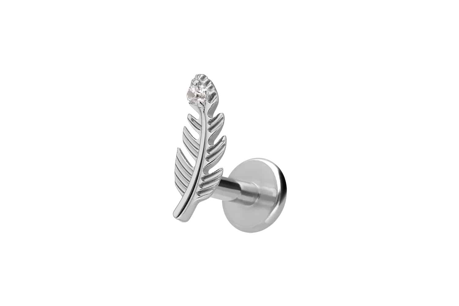 Titanium labret with internal thread FEATHER