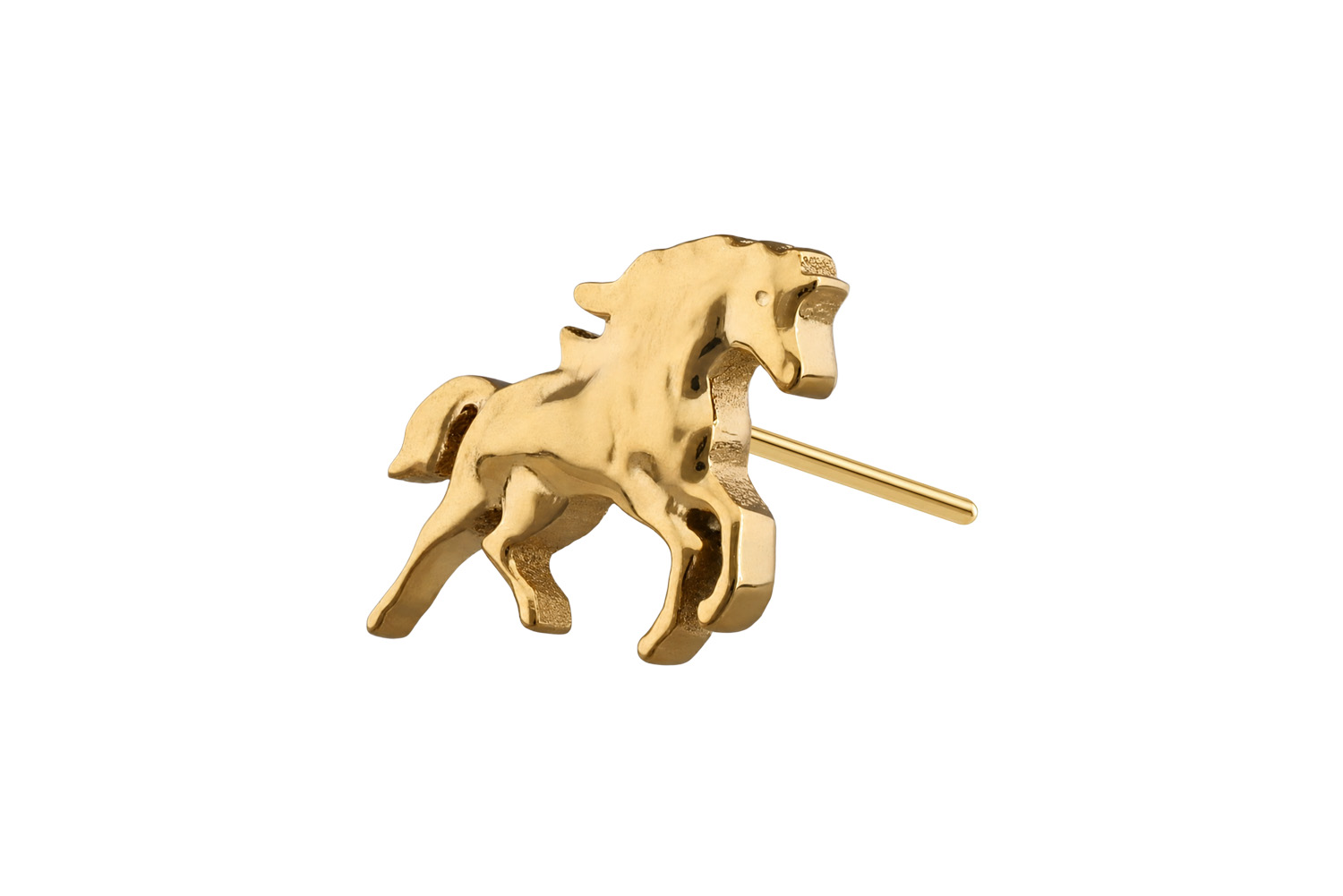 Titanium attachment with push pin HORSE