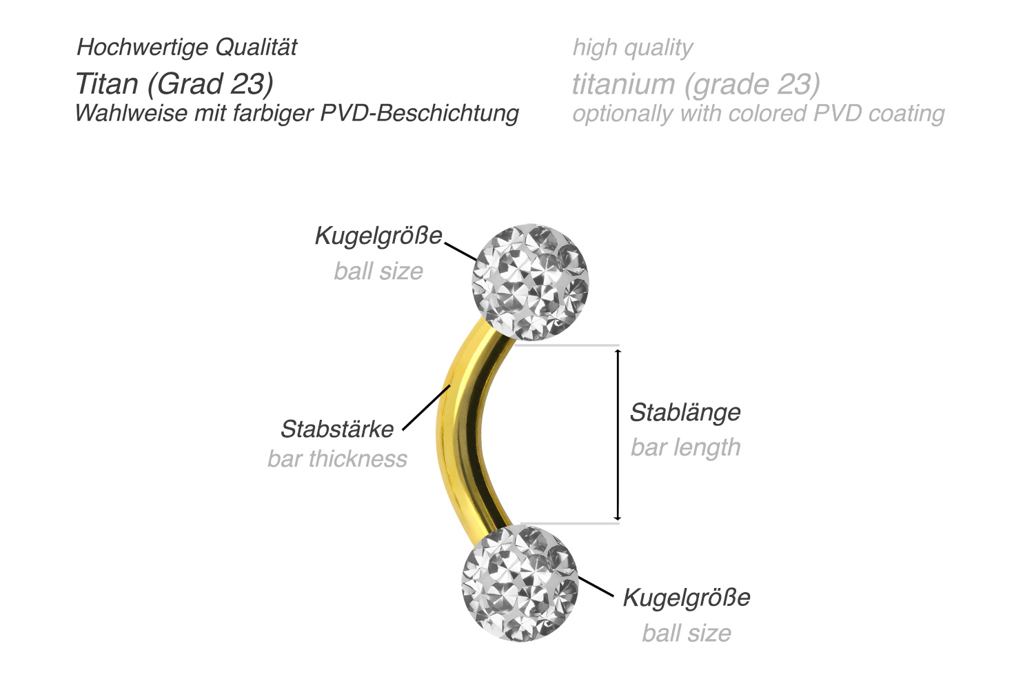 Titan Banane EPOXY-KUGELN