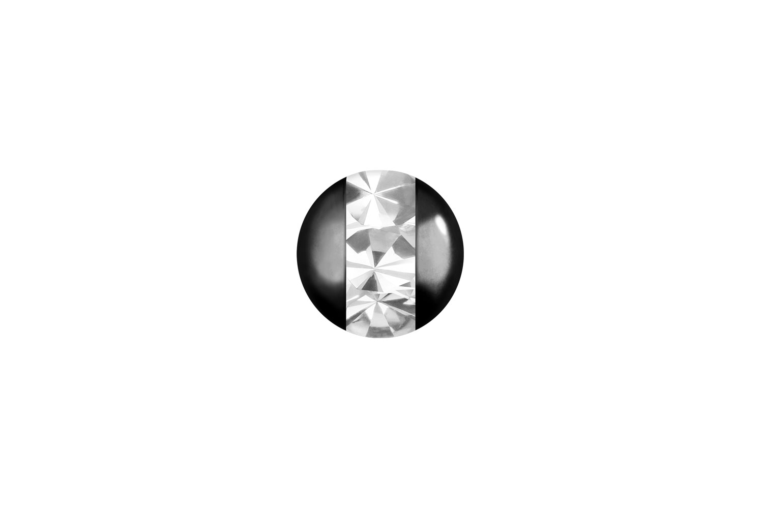 Surgical steel clip-in ball EPOXY RING