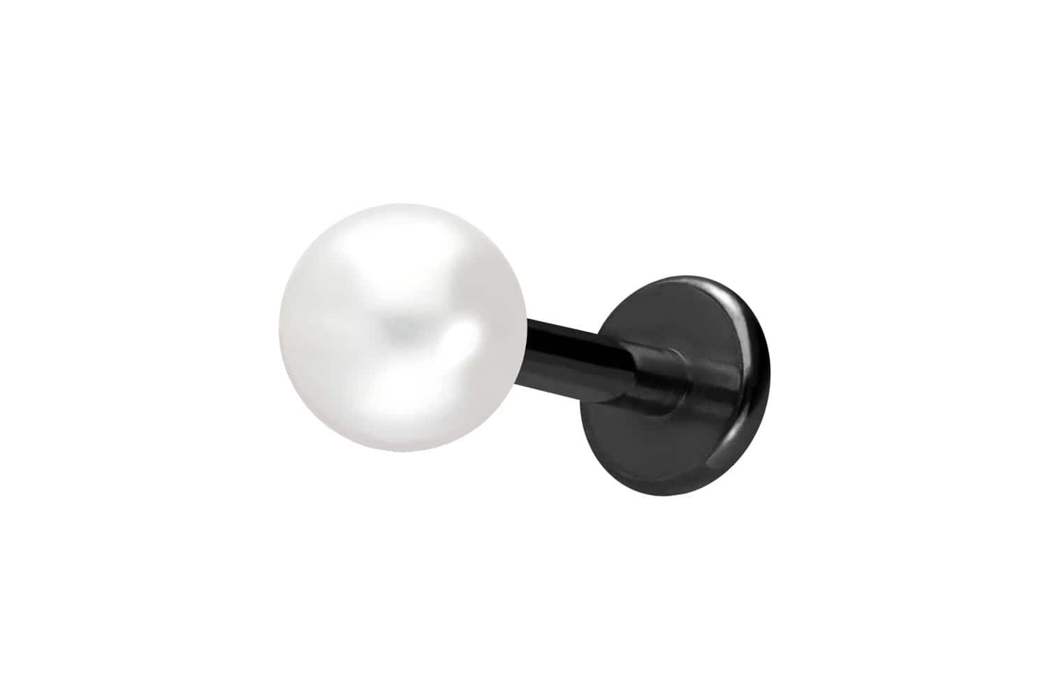 Titan Labret mit Innengewinde SYNTHETISCHE PERLE