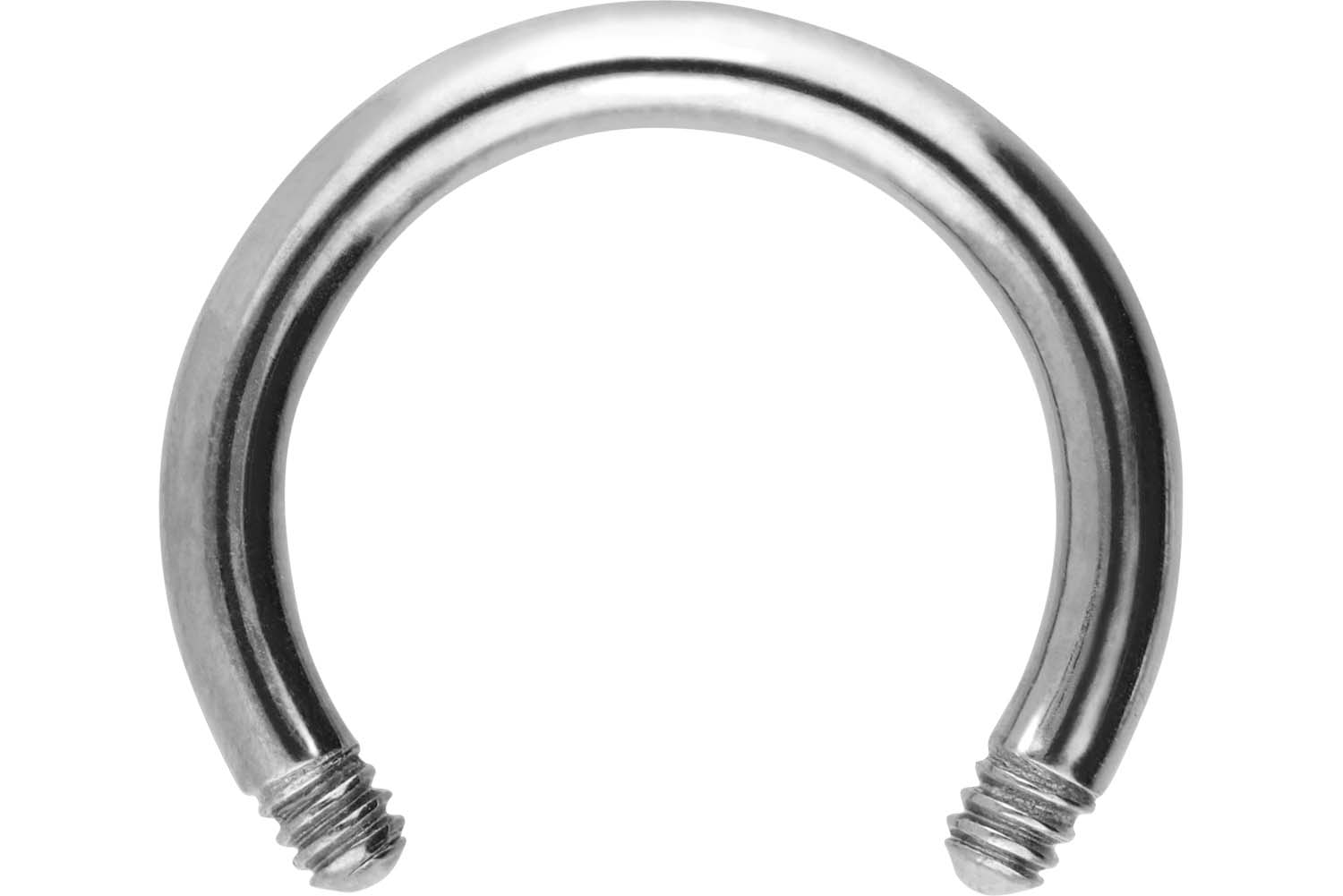 Surgical steel circular barbell without balls