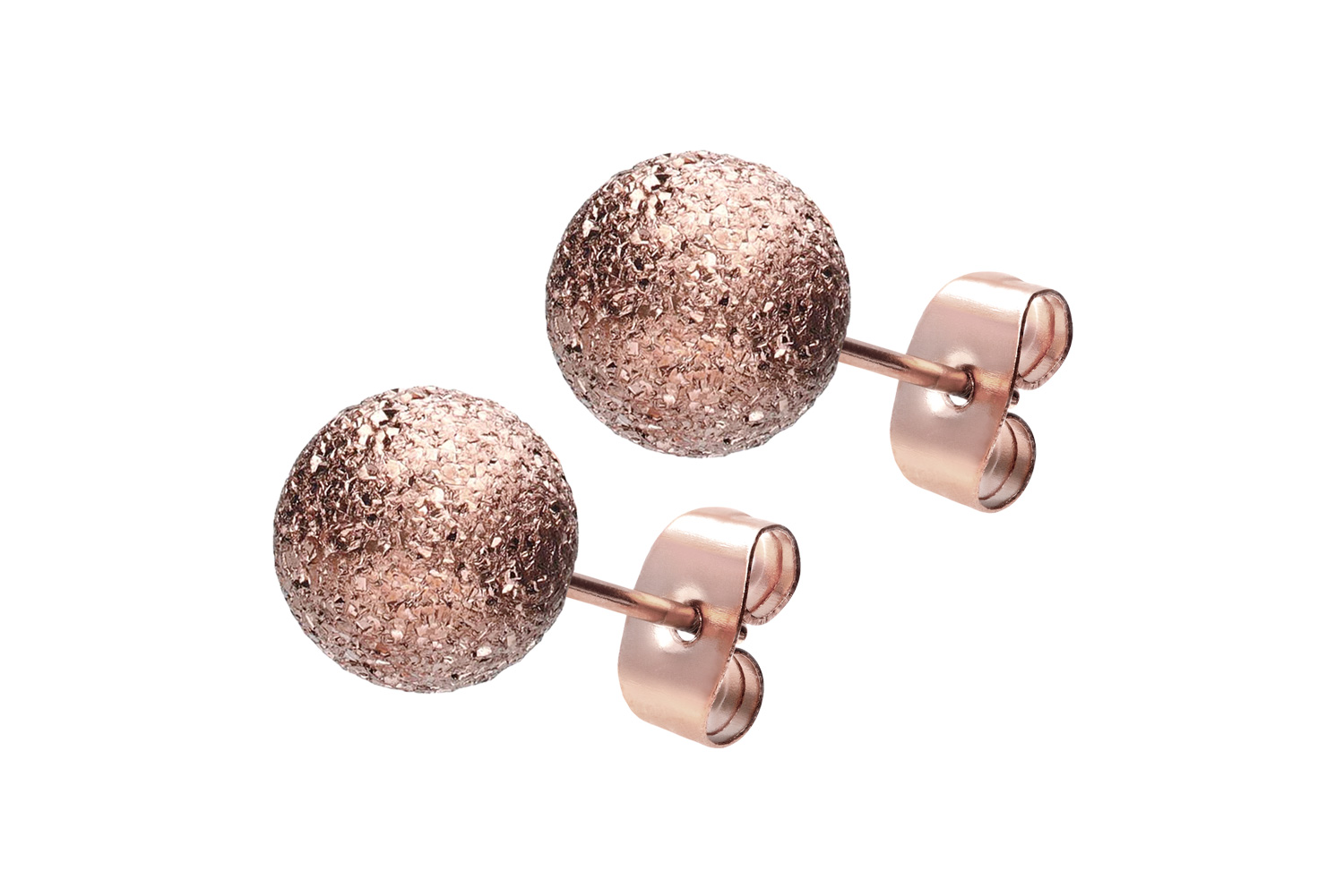 Surgical steel ear studs DIAMOND LOOK