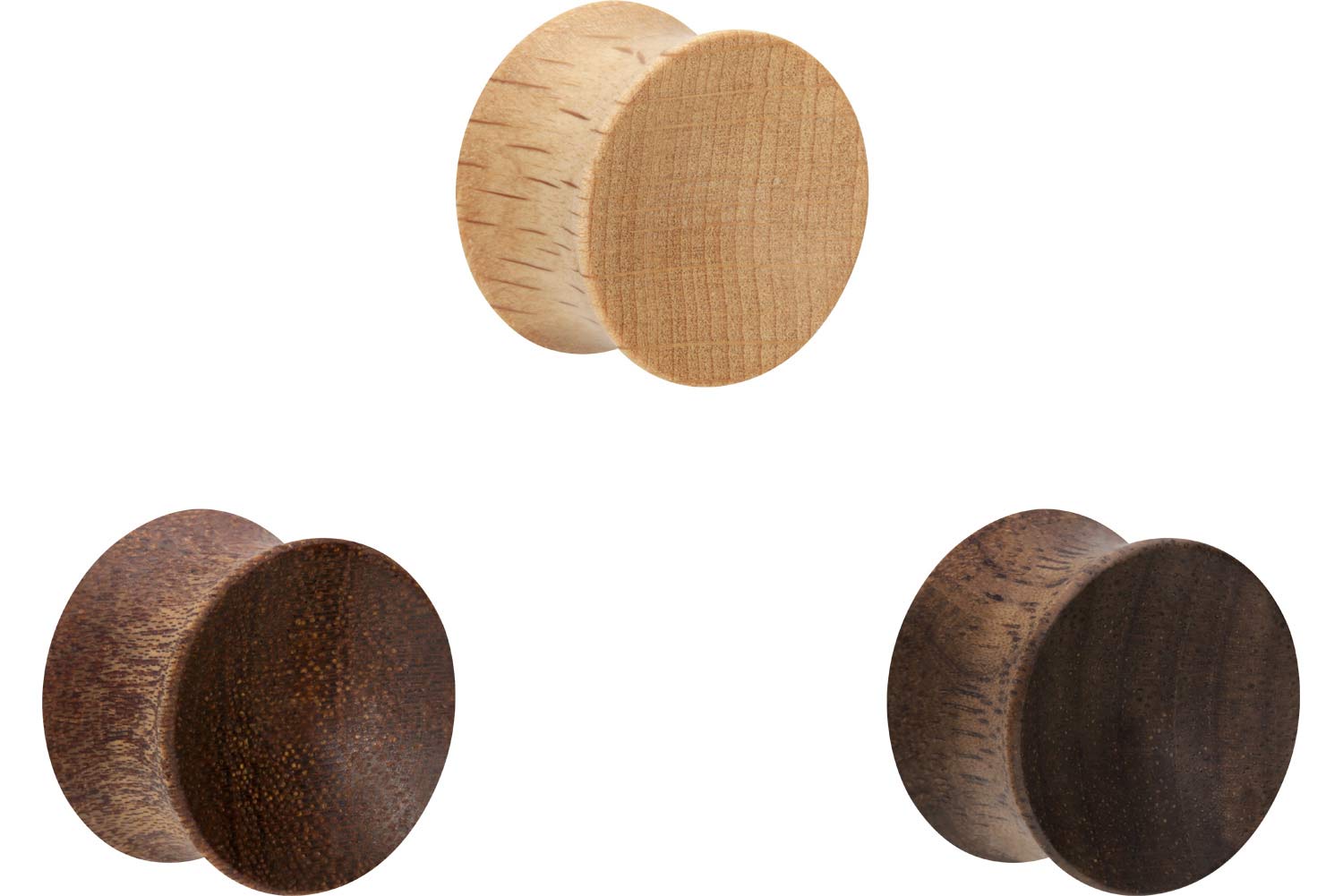 Wood double flared plug