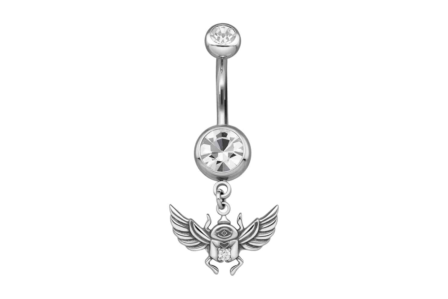 Titanium bananabell with internal thread SCARAB BEETLE