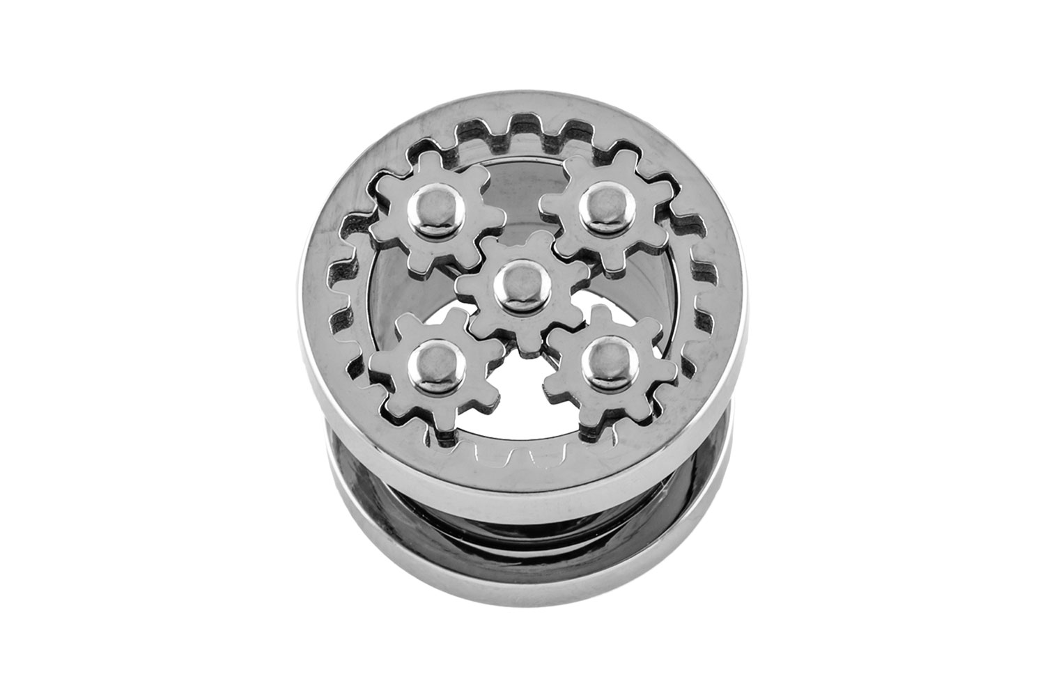 Surgical steel tunnel MOVEABLE GEARS ++SALE++