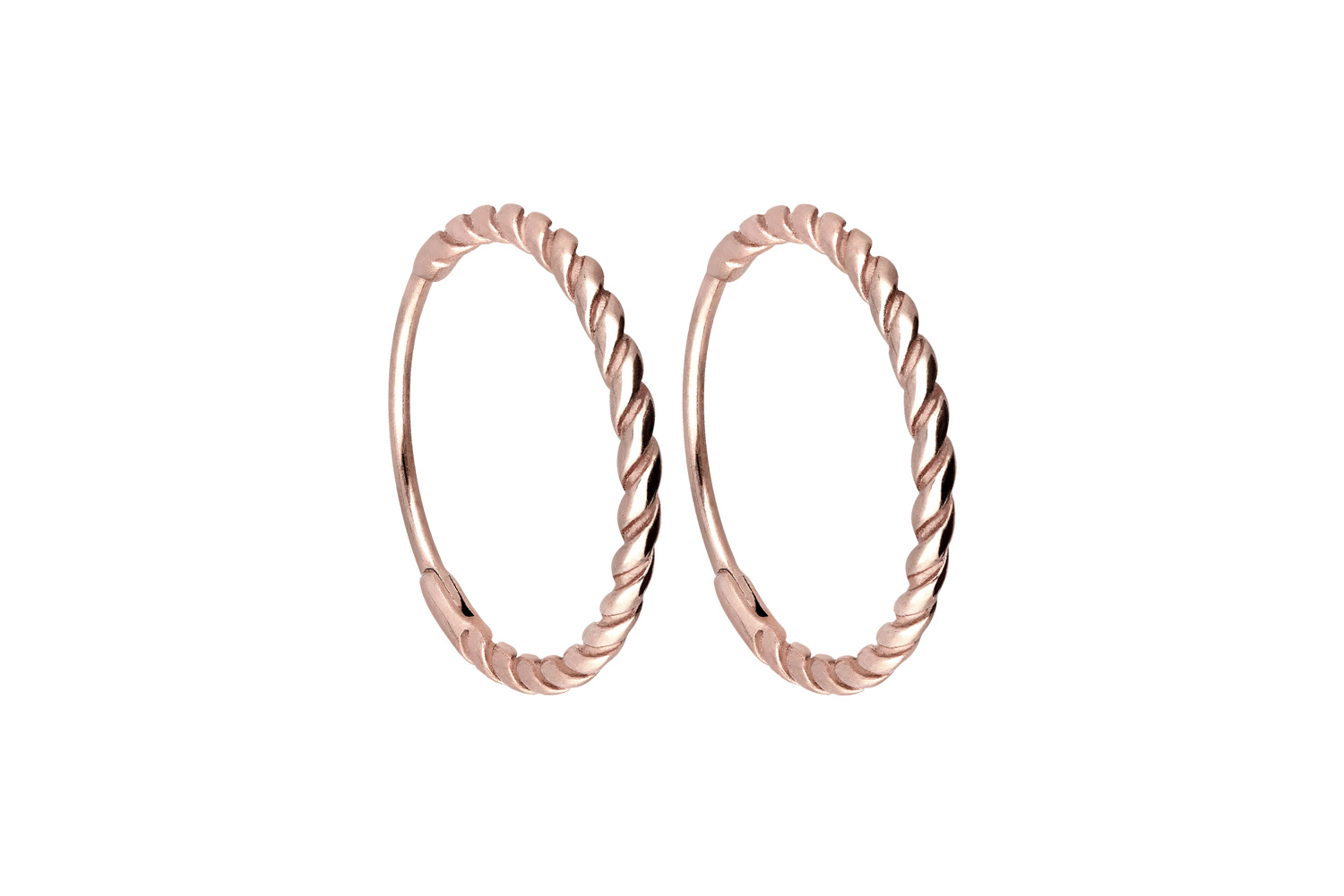 Chirurgenstahl Ohrclicker Creolen GEDREHT