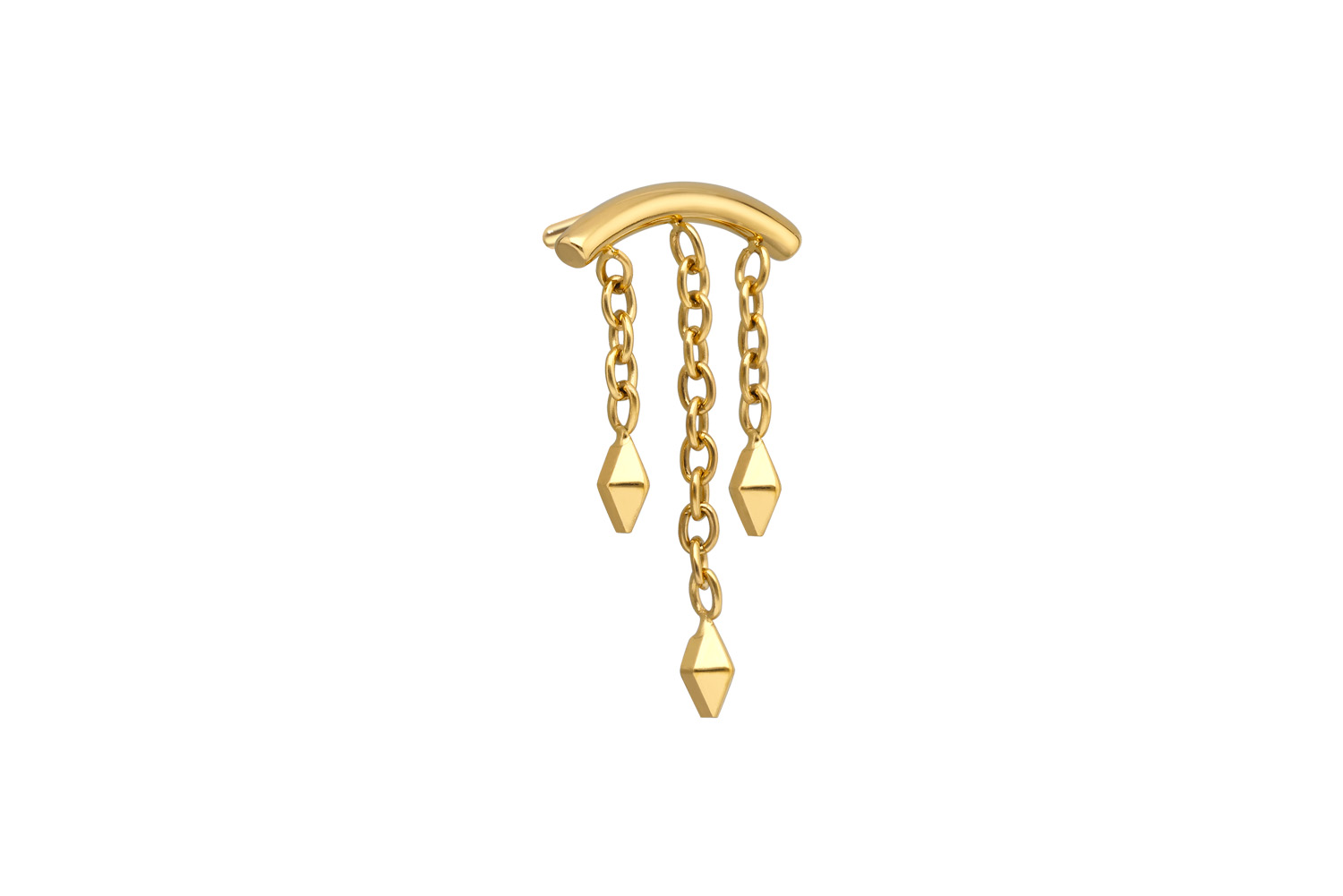 Titanium attachment with push pin WIND CHIME