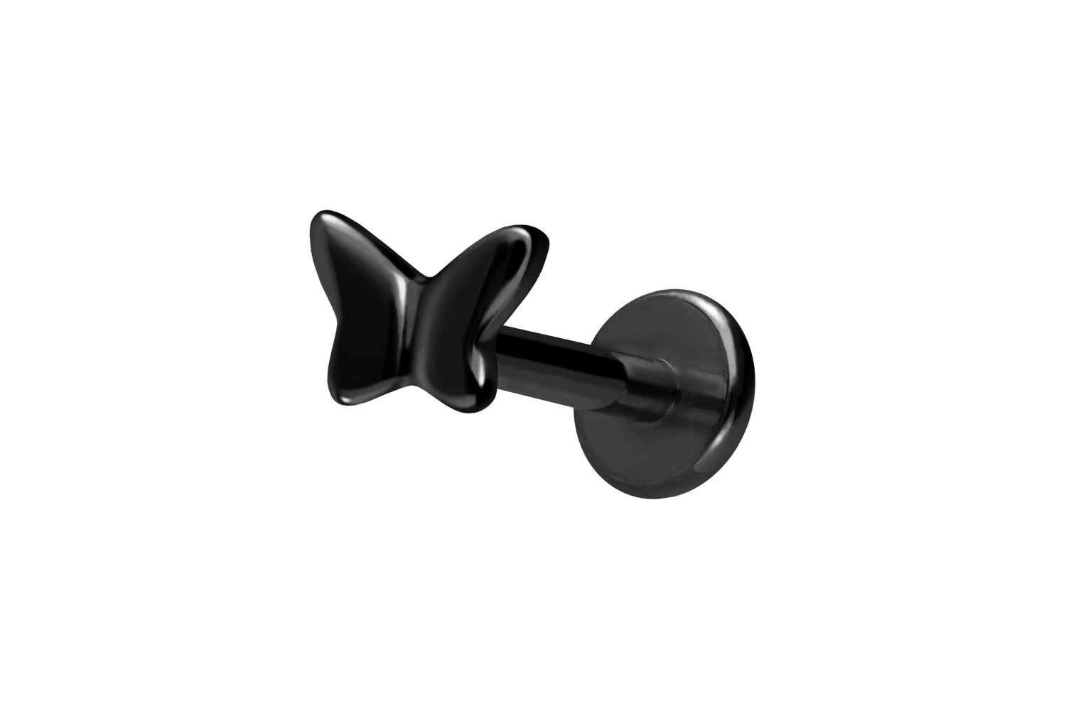 Titan Labret mit Innengewinde SCHMETTERLING