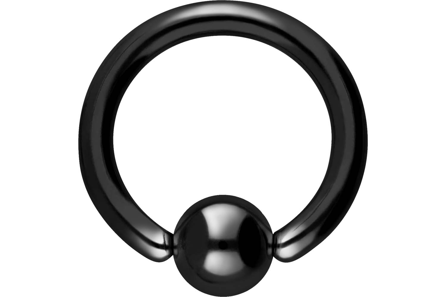 Surgical steel ball closure ring