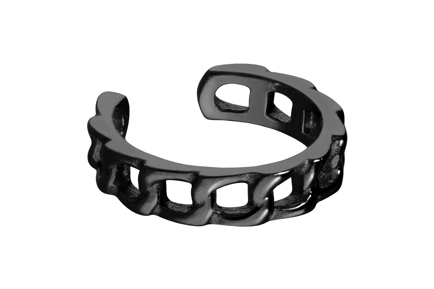 Surgical steel fake ear cuff CURB CHAIN DESIGN