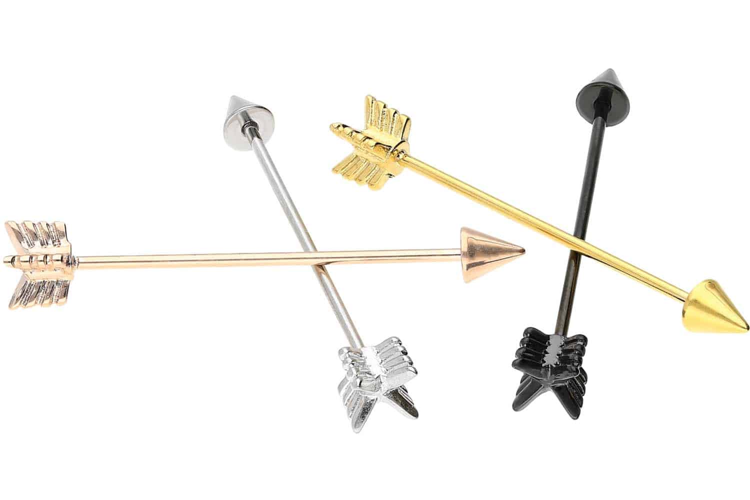 Surgical steel industrial ear piercing ARROW