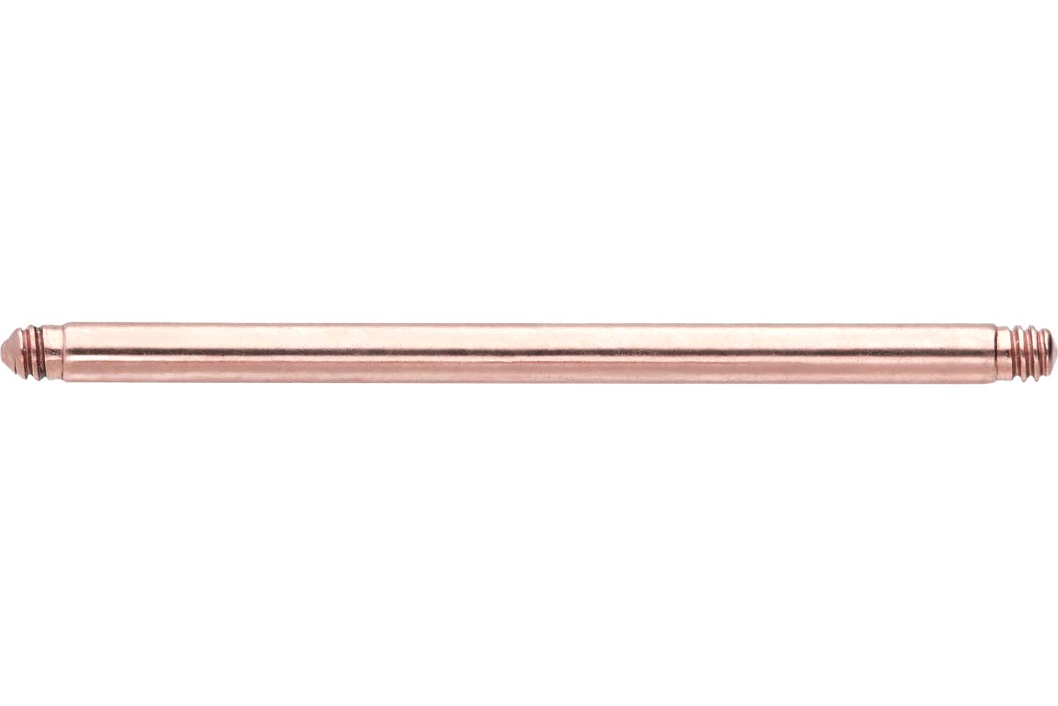 Titanium barbell without balls