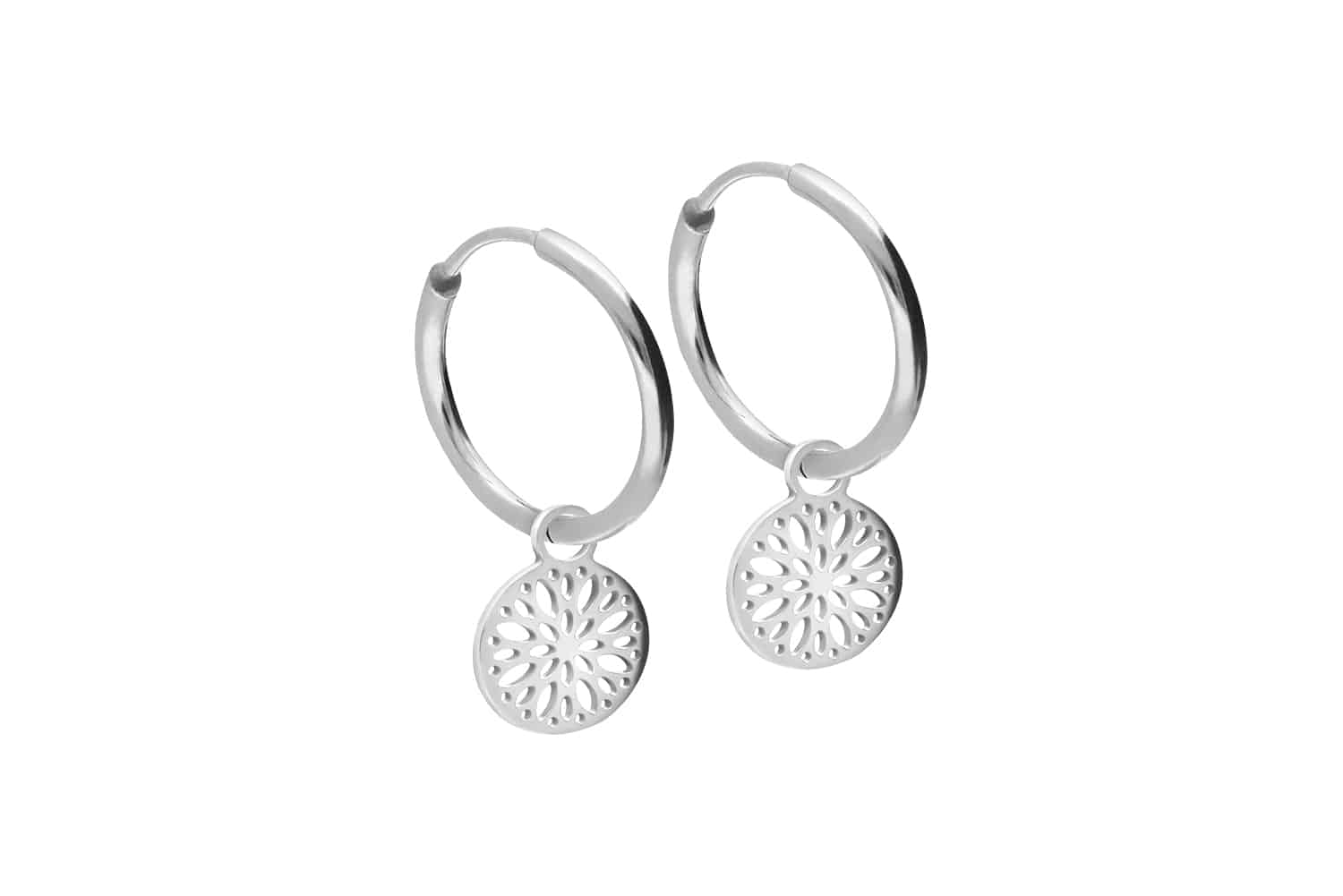 Surgical steel ear clicker creoles MANDALA