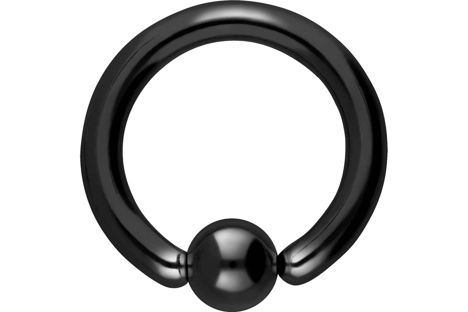 Surgical steel ball closure ring