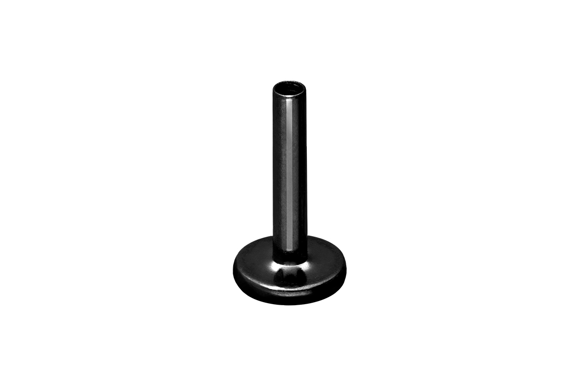 Titan Labret mit Innengewinde ohne Kugel