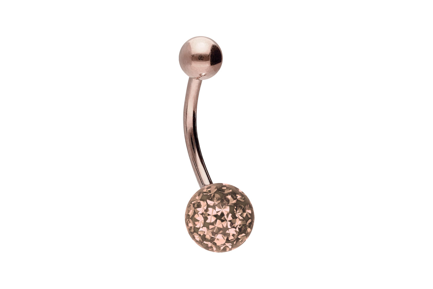 Surgical steel bananabell EPOXY + SURGICAL STEEL BALL
