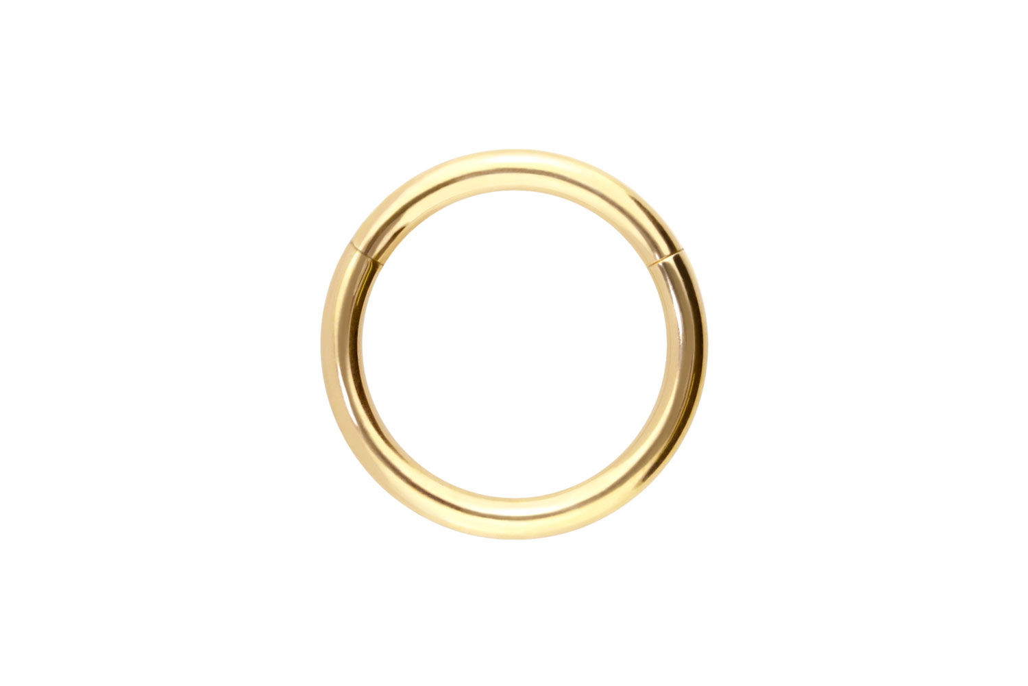 14/18 carat gold segment ring clicker