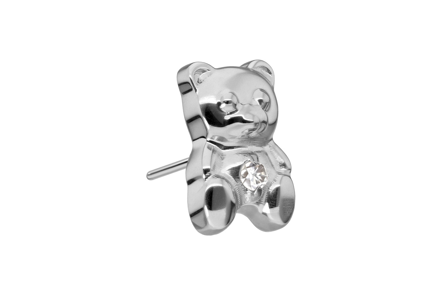 Titanium attachment with push pin TEDDY BEAR