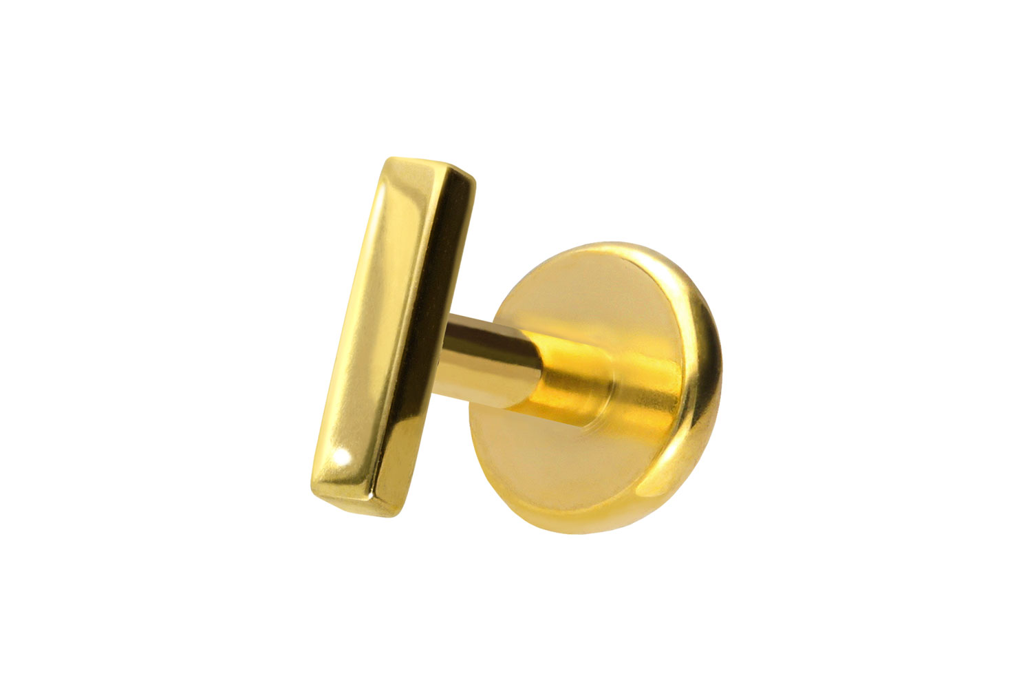 Titanium labret with push fit BAR