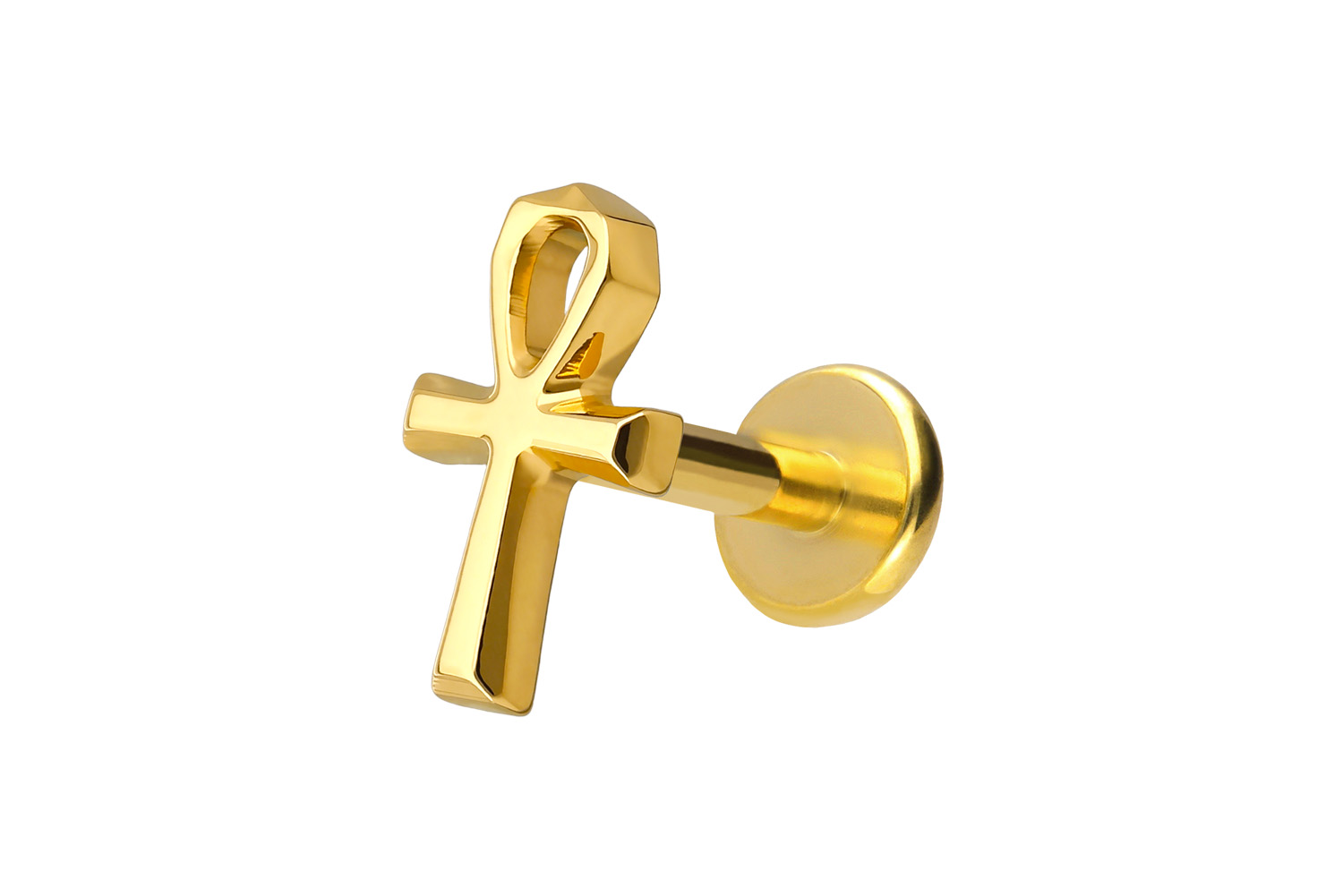 Titanium labret with push fit ANKH