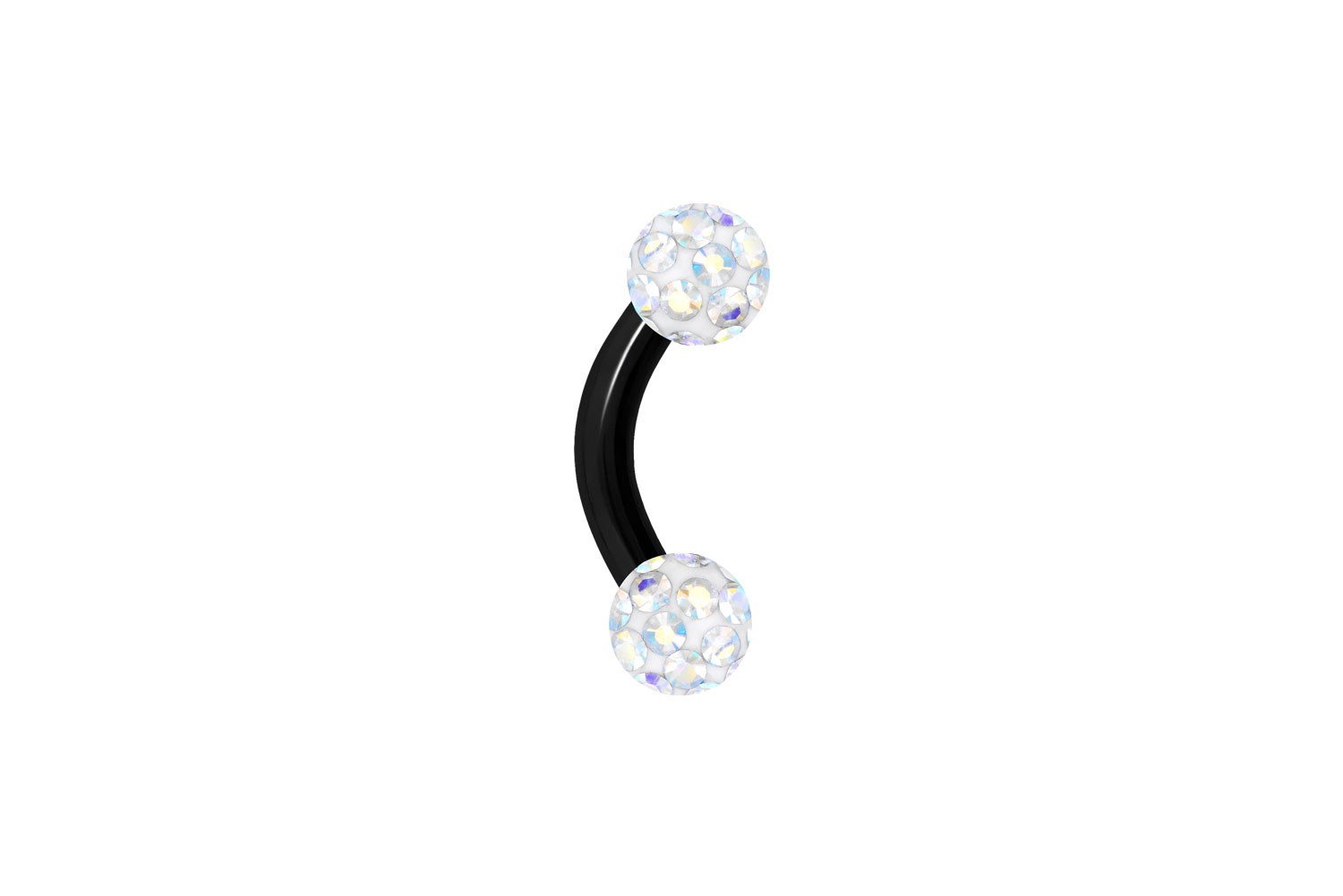 Surgical steel banana EPOXY-BALLS