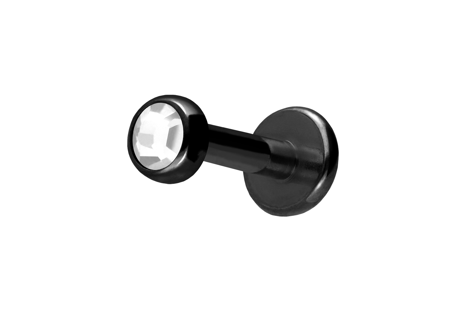 Titan Labret mit Innengewinde KRISTALLDISC