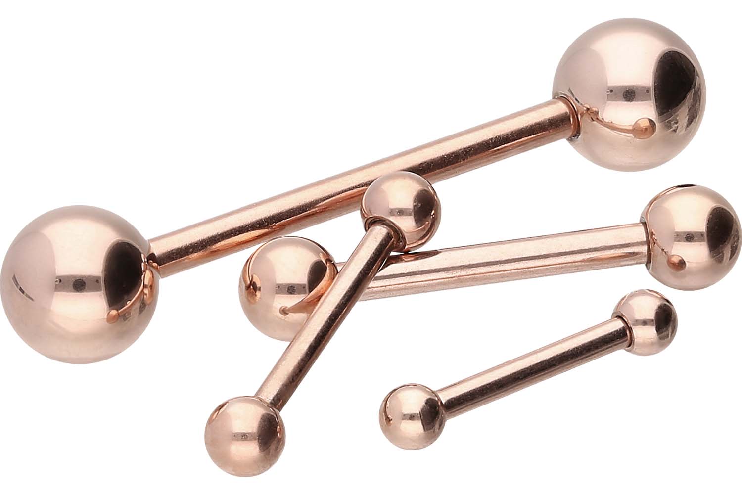 Surgical steel barbell