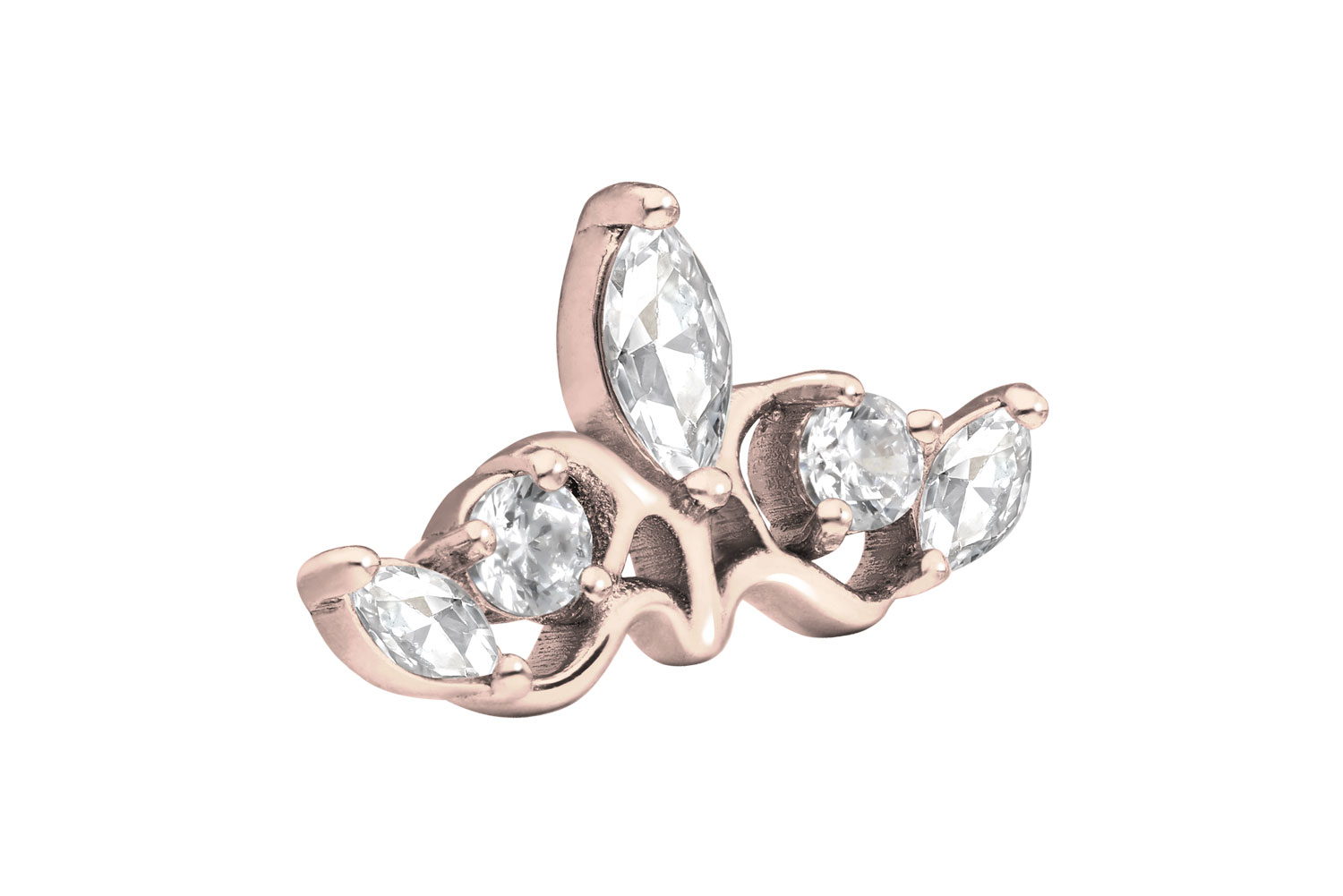 Titan Schraubaufsatz mit Außengewinde GOTISCHE KRONE