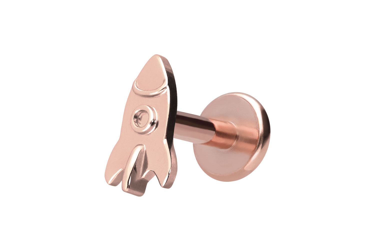 Titanium labret with internal thread ROCKET