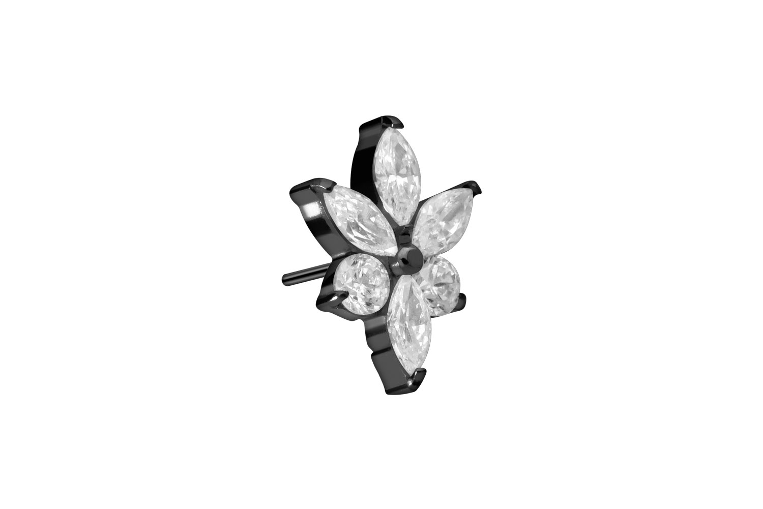 Titan Aufsatz mit Push Pin KRISTALLBLUME