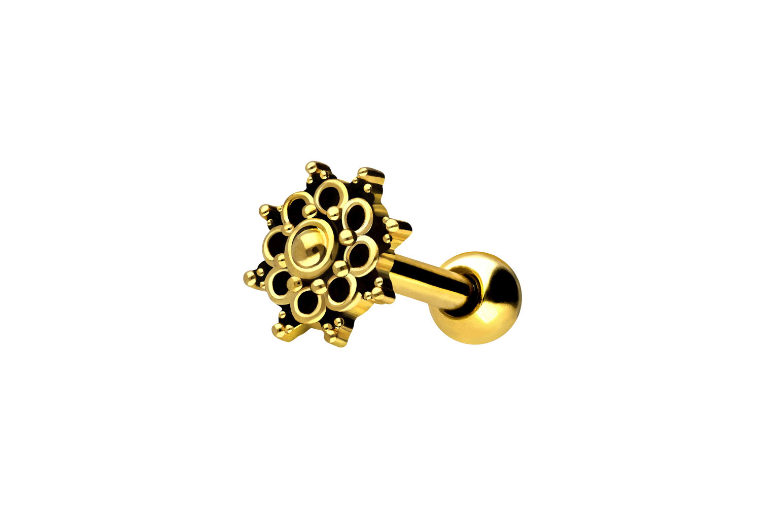 Chirurgenstahl Ohrpiercing ORIENTALISCHES DESIGN