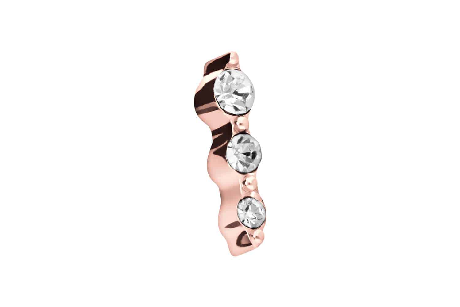 Titanium screw-in attachment with external thread 3 CRYSTAL ++SALE++