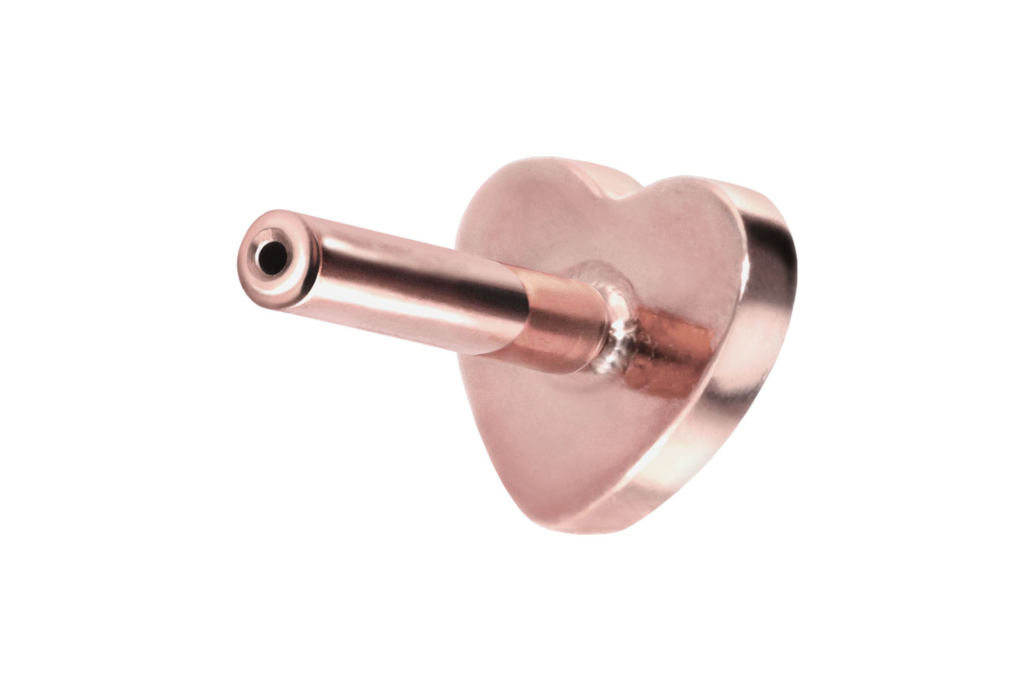 PIERCINGLINE Piercing Stecker Titan Labret mit Push Fit ohne Kugel HERZ - Bild 23 von 51