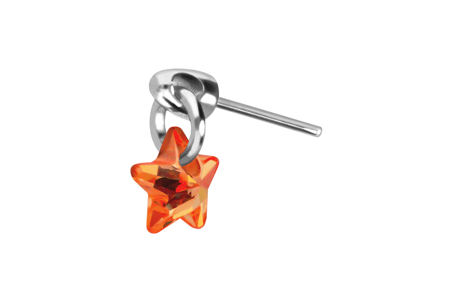 Titanium attachment with push pin CRYSTAL STAR