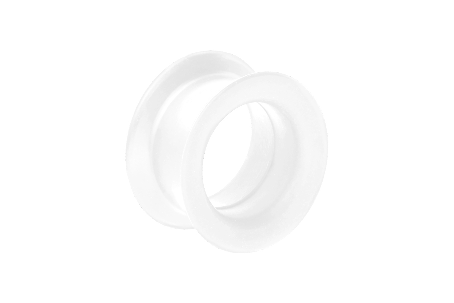 Silicone double flared tunnel SINGLE COLORED