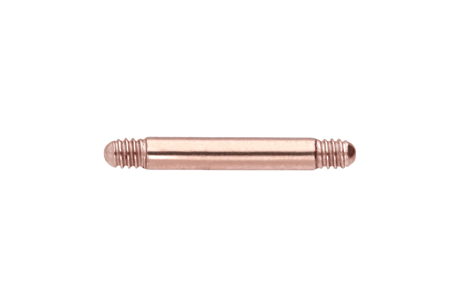 Titanium barbell without balls
