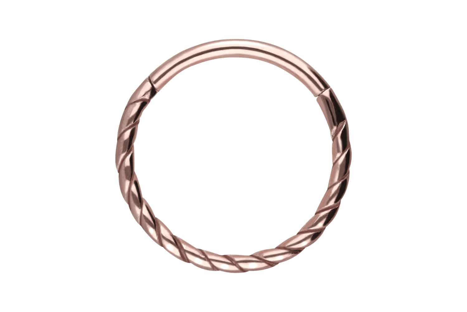 Surgical steel segment ring clicker TWISTED