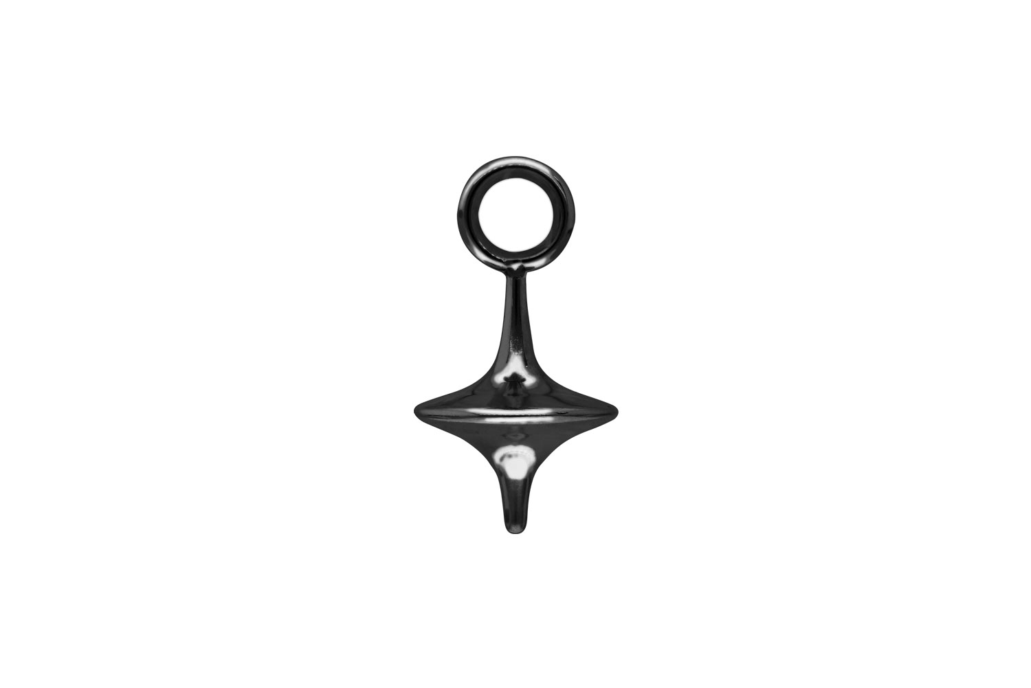 Surgical steel pendant for clickers SPINNING TOP