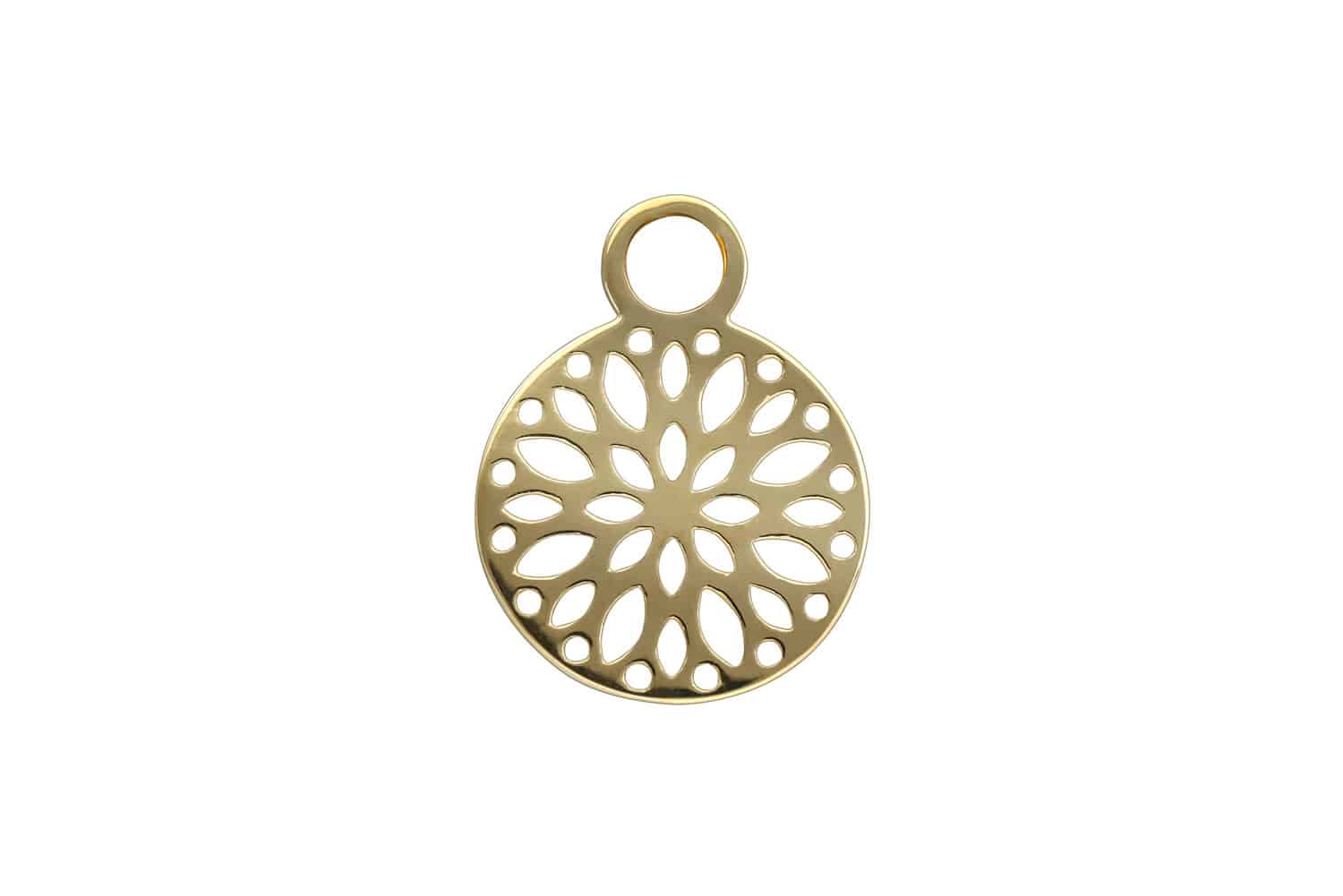 14 Karat Gold Anhänger für Clicker MANDALA