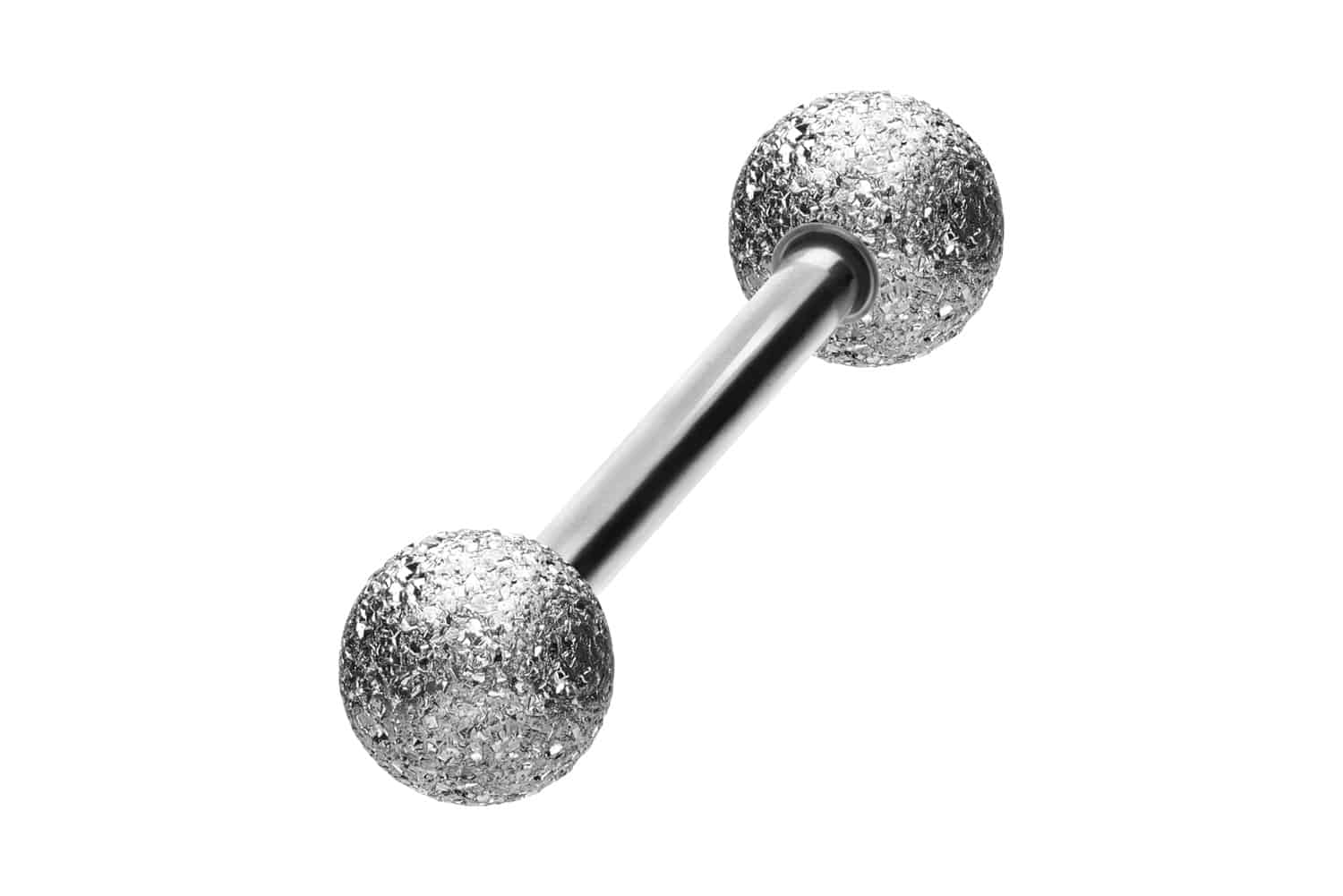 Surgical steel barbell DIAMOND LOOK