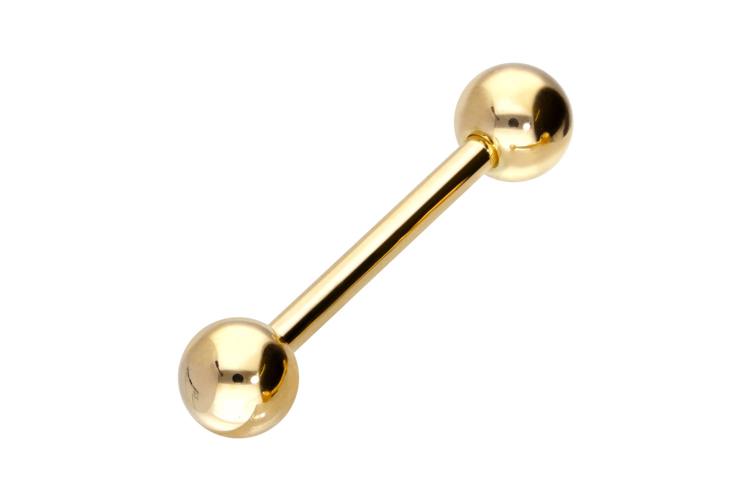 14/18 Karat Gold Barbell